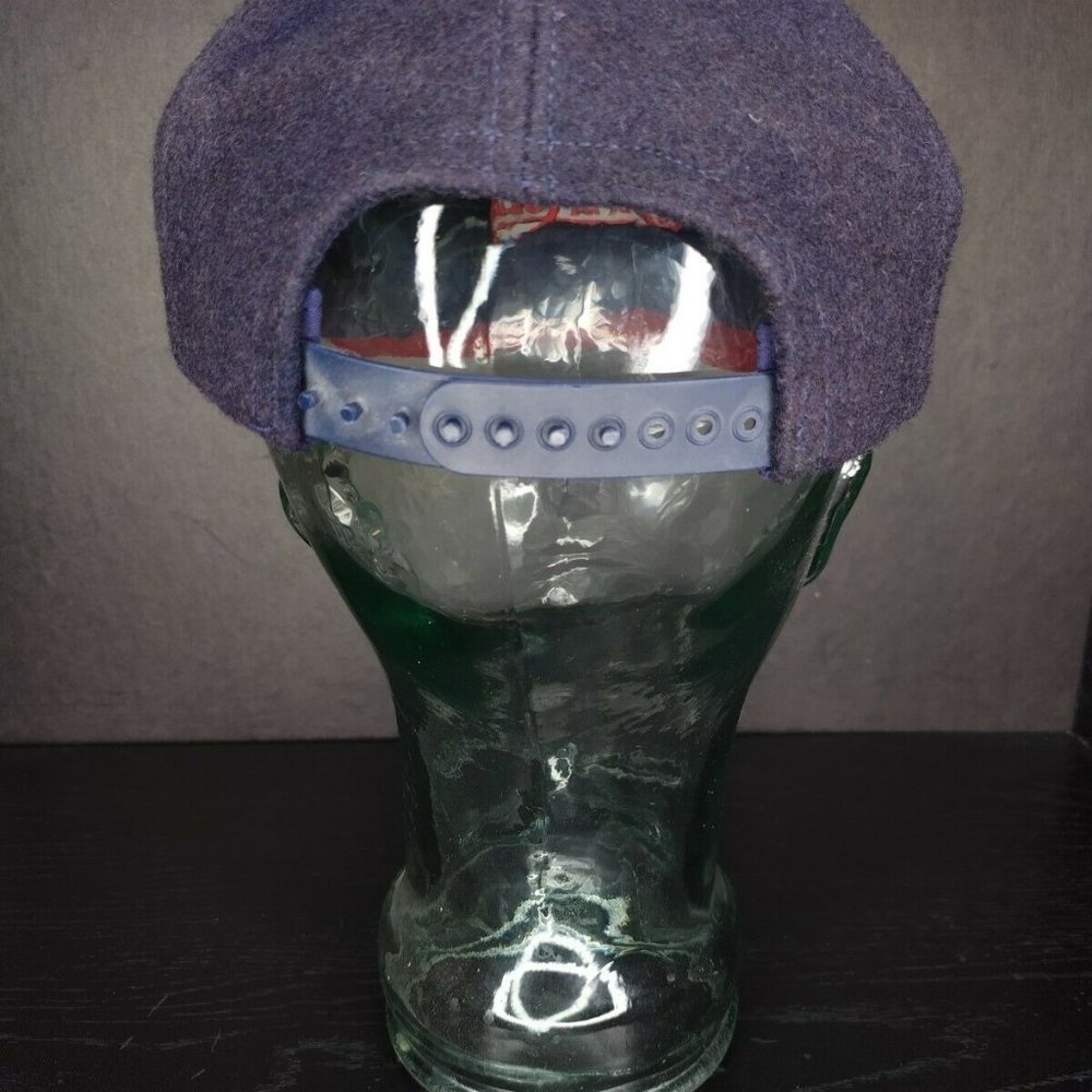 Vintage Pepsi Cola Red Script Wool Snapback Hat - image 3